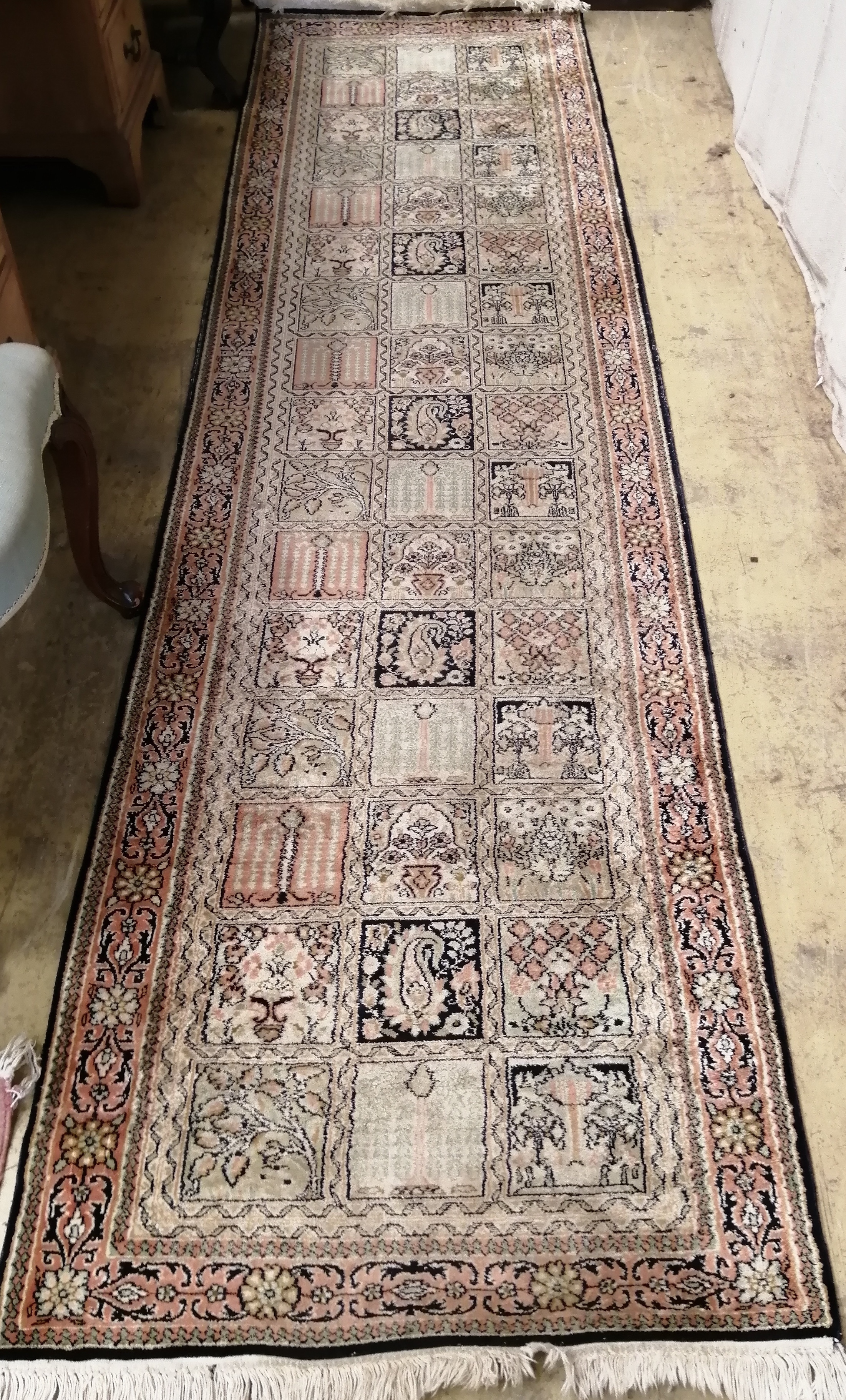 Three North West Persian design runners and rugs, largest 306 x 80cm